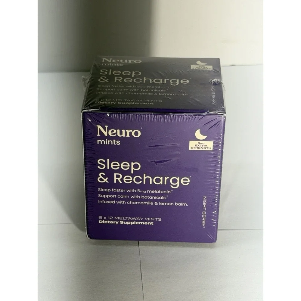 Neuro Melatonin 5mg Sleep & Recharge Mints (72 Pieces) - Fast Dissolve Melatonin
